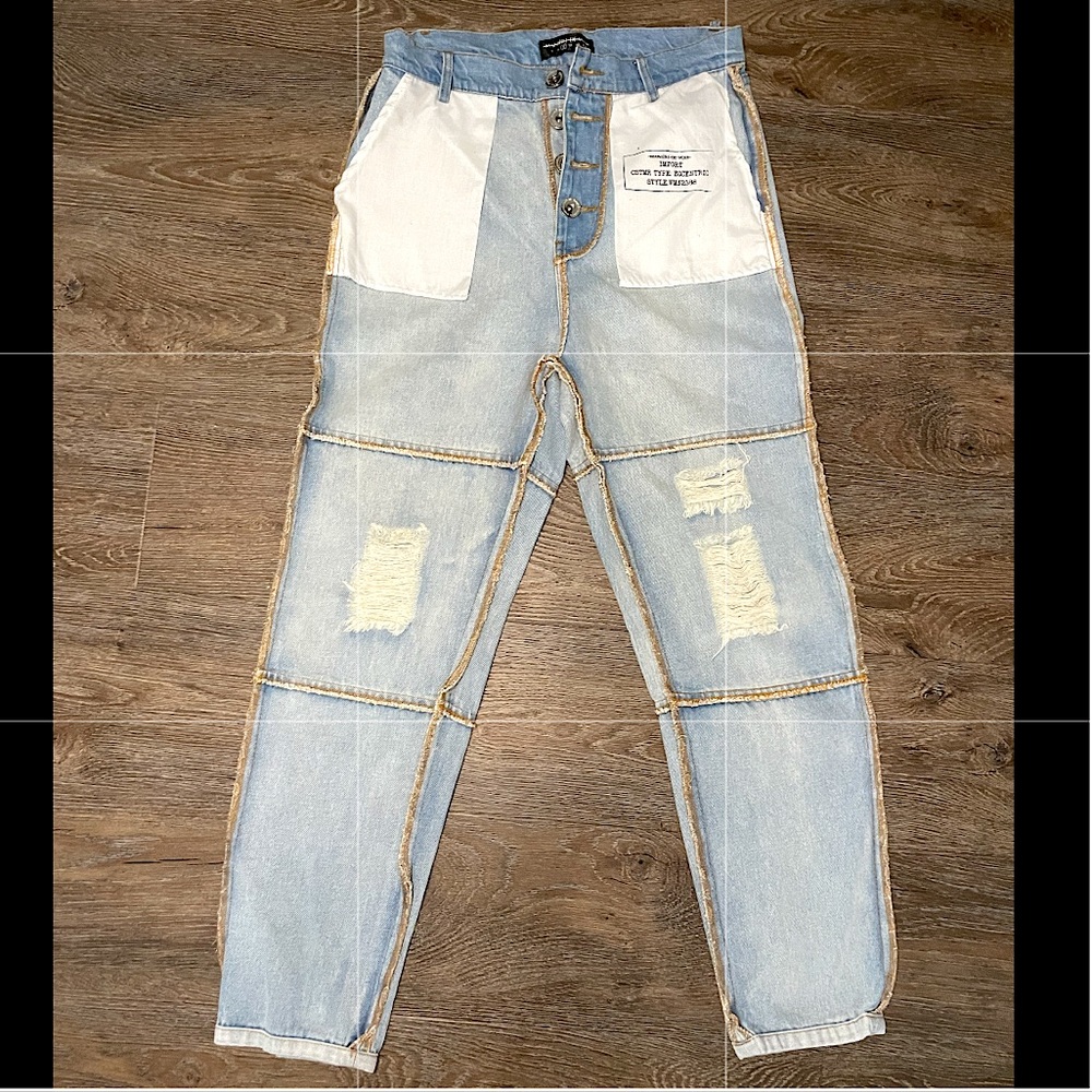 Maniere De Voir Inside Out Mom Jeans